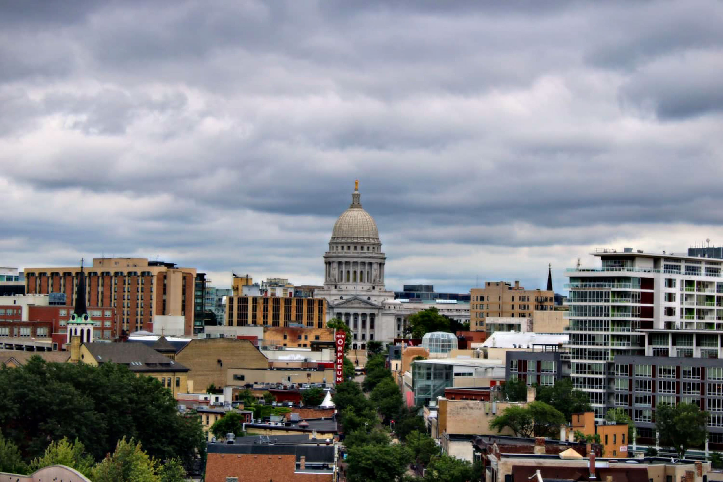 Madison Wisconsin skyline